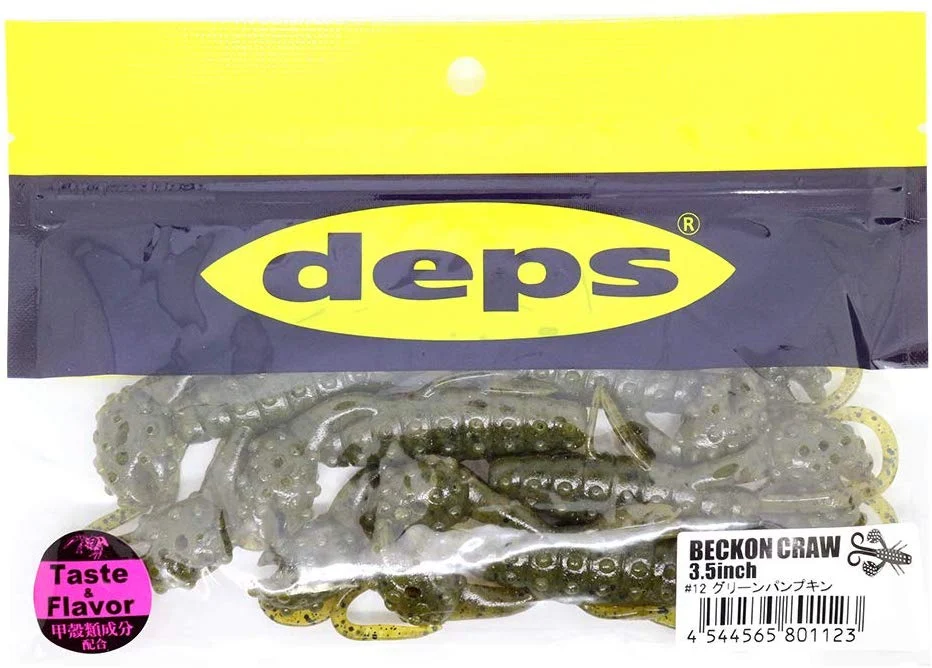 deps Beckon Craw 3.5 inch #12 Green Pumpkin