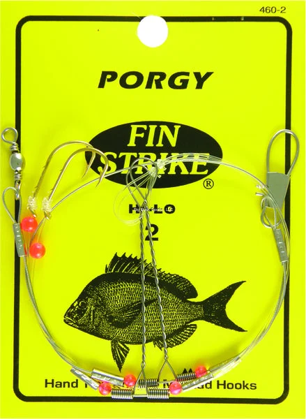 Fin Strike Porgy Rigs w/Red Beads Hi-Lo Gold #2