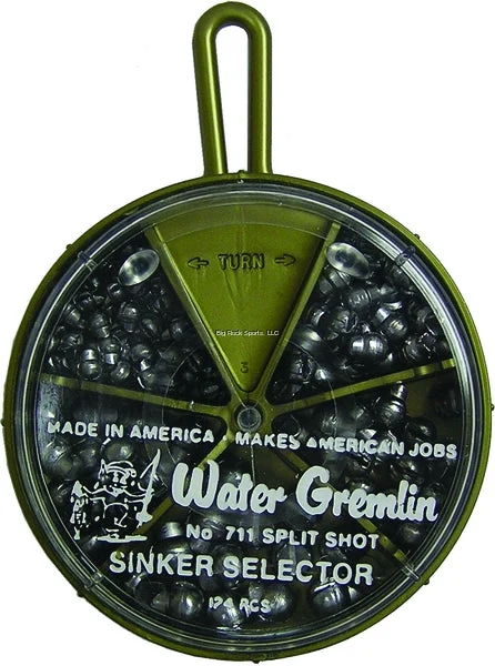 Water Gremlin Removable Split Shot Selector, 124pk